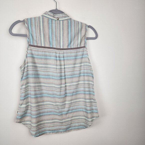 Toad & Co sz S  women Airbrush sleeveless top deco shirt  lightweight - Picture 8 of 11